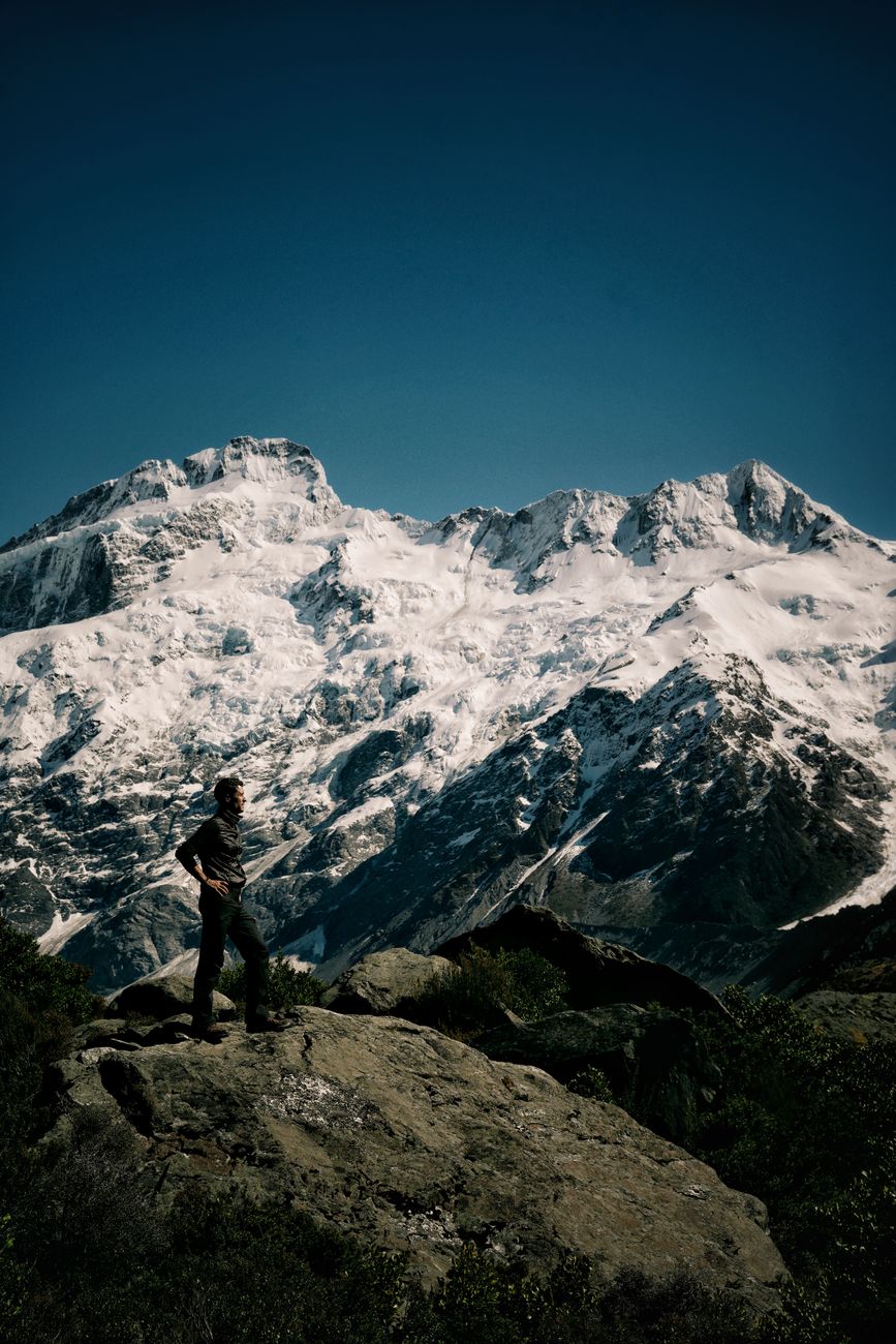 Explorer surveying Fiordland sound