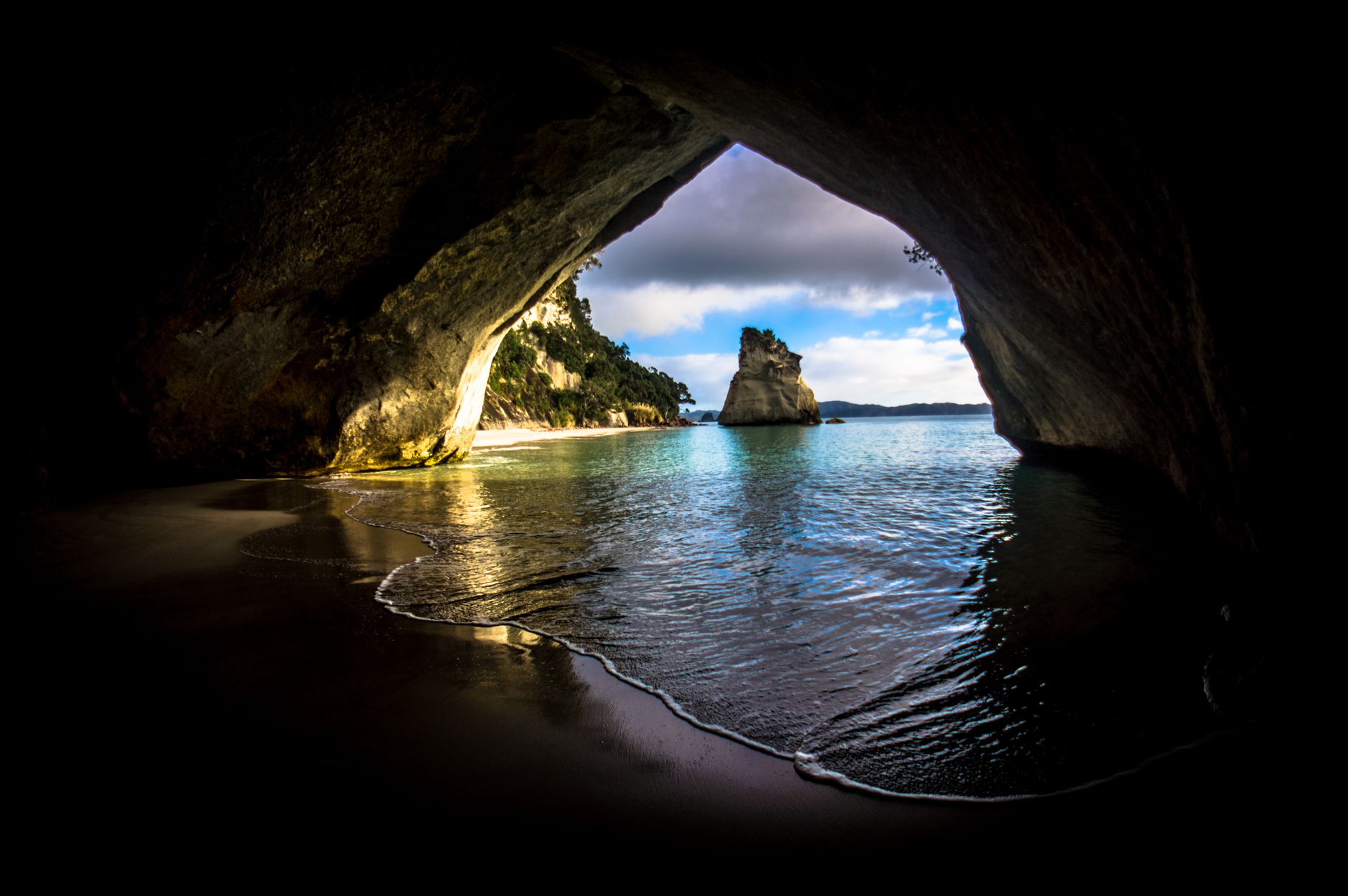 Golden coastline of Coromandel and North Island