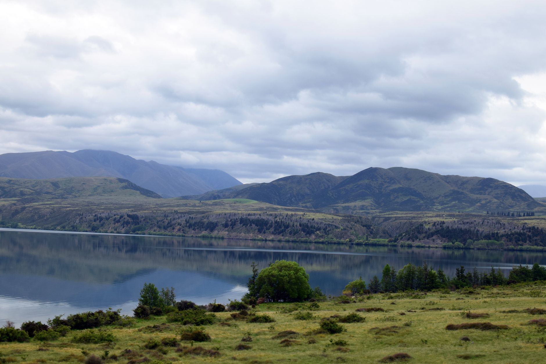 Glacier lake in New Zealand
